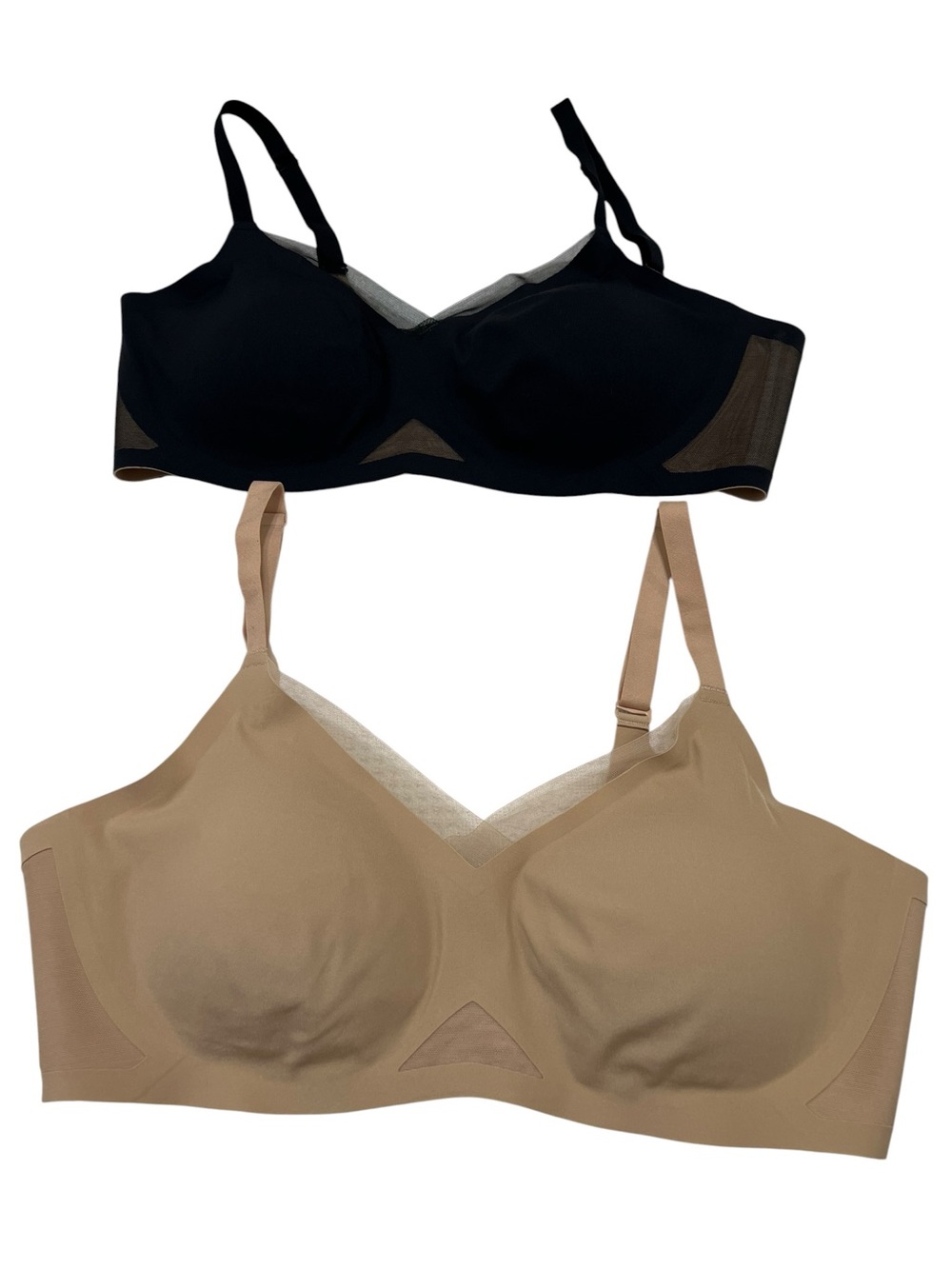 Bundle of 2 HONEYLOVE Liftwear Crossover Wireless Bra Size Large